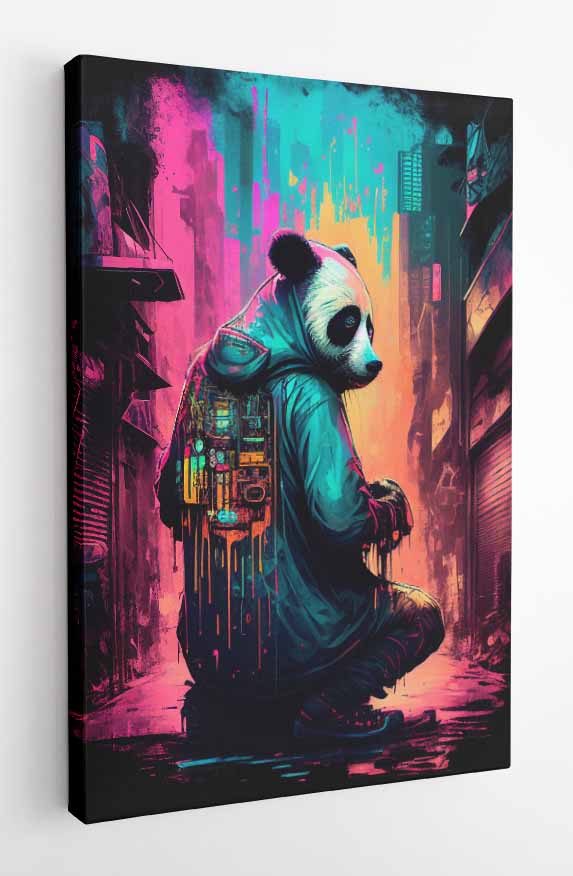 T2 Panda Canvas Art Prints, T-Shirts, Posters, and Mugs: Expressive Collection