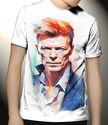 P244 David Bowie Canvas Art Prints, T-Shirts, Posters, and Mugs, Cushion Cover Expressive Collection