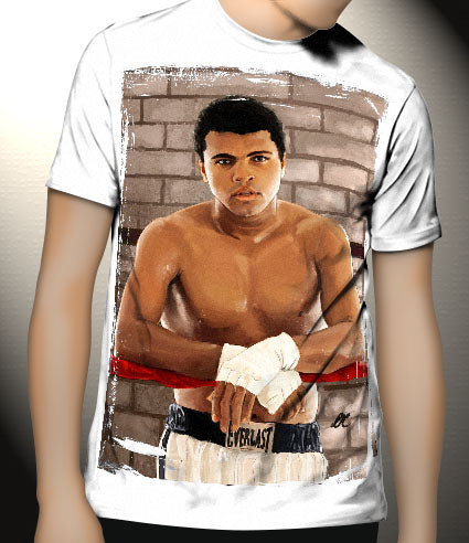 P91 Muhammad Ali Canvas Art Prints, T-Shirts, Posters, and Mugs, Cushion Cover Expressive Collection