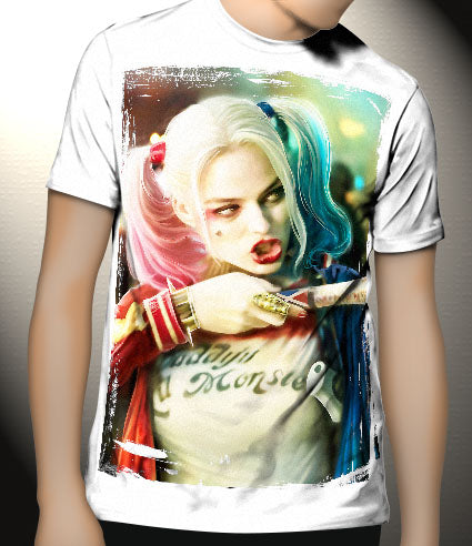 P97 Harley Quinn Canvas Art Prints, T-Shirts, Posters, and Mugs, Cushion Cover Expressive Collection