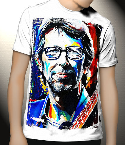 P136 Eric Clapton Canvas Art Prints, T-Shirts, Posters, and Mugs, Cushion Cover Expressive Collection