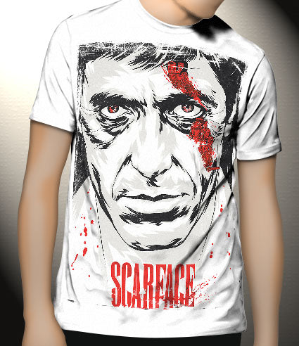 P53 Scarface Canvas Art Prints, T-Shirts, Posters, and Mugs, Cushion Cover Expressive Collection